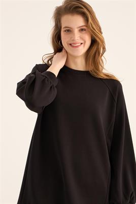 Modal Sweatshirt Siyah
