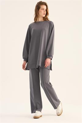 Modal Sweatshirt Koyu Gri