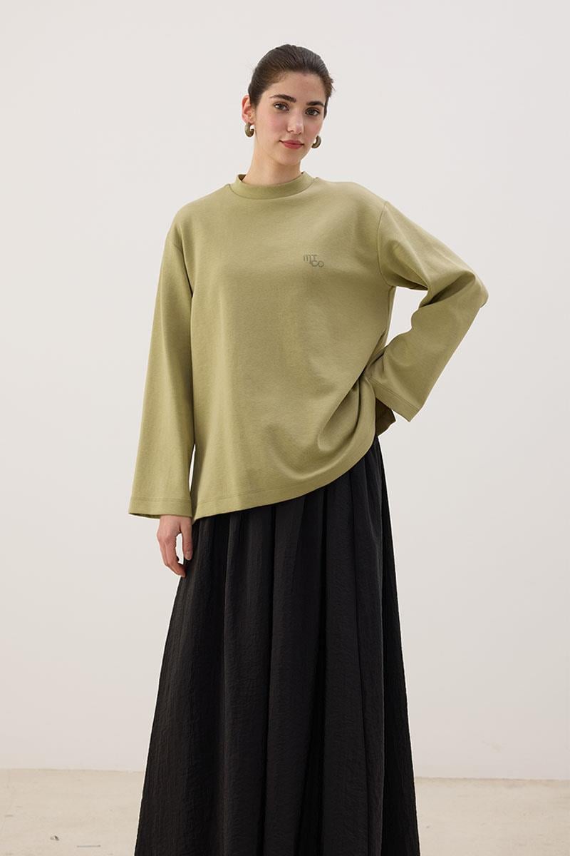 Nakışlı Sweatshirt Çağla