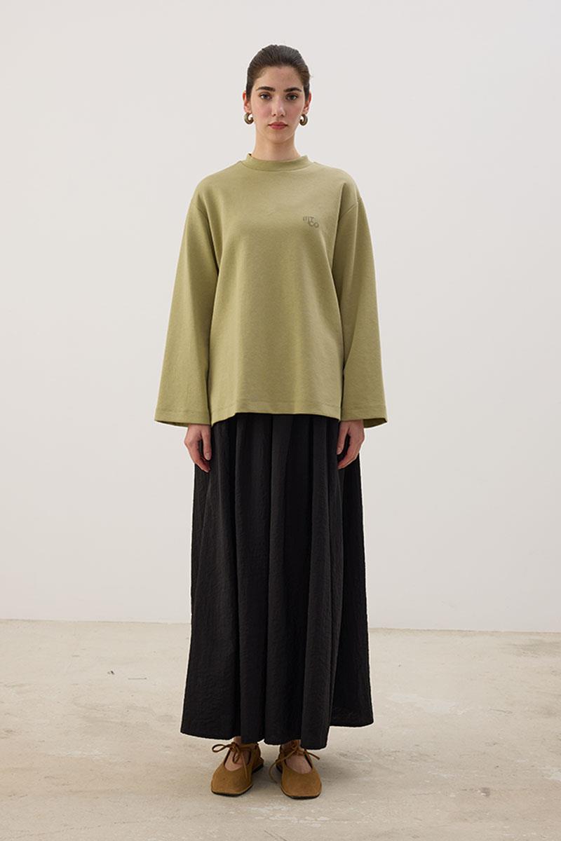 Nakışlı Sweatshirt Çağla