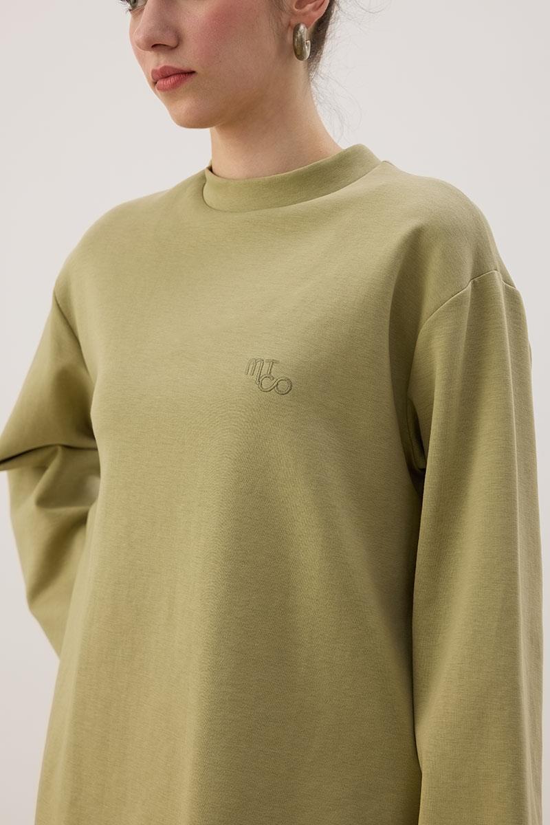 Nakışlı Sweatshirt Çağla
