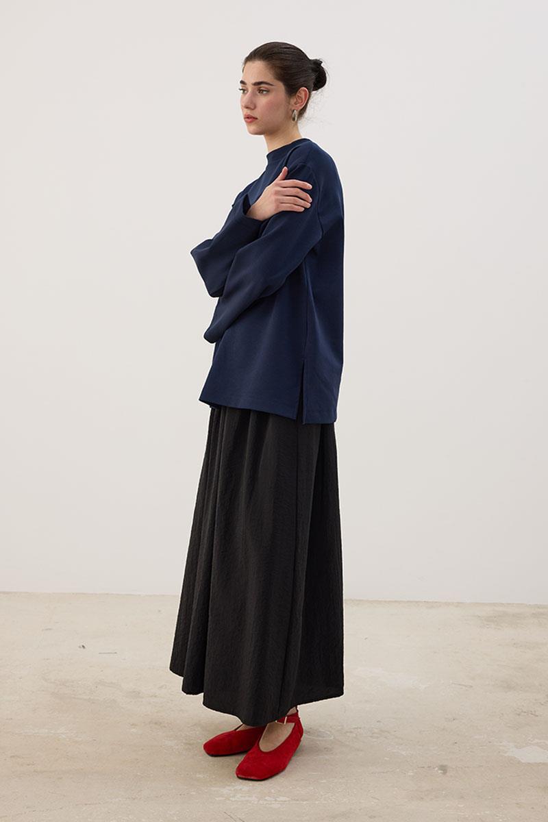 Nakışlı Sweatshirt Lacivert