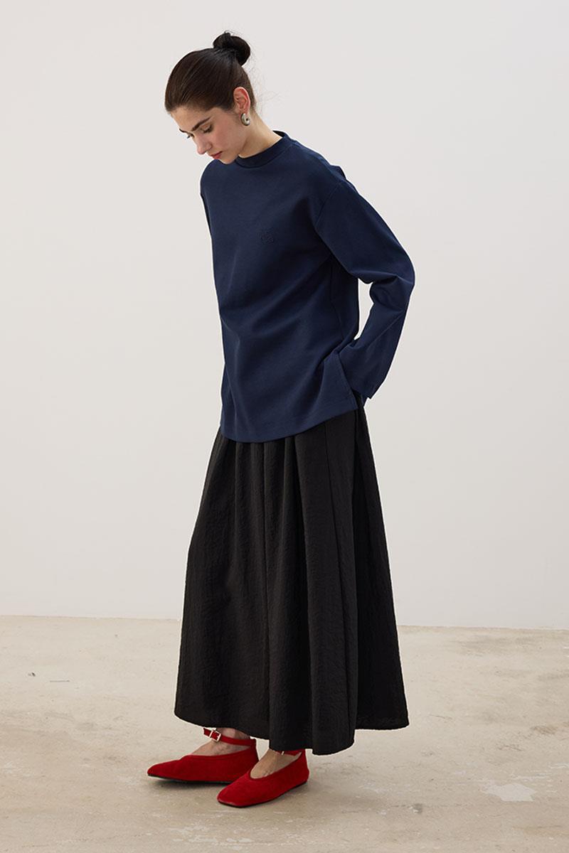 Nakışlı Sweatshirt Lacivert