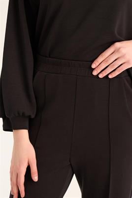 Önü Dikişli Eşofman Altı Siyah