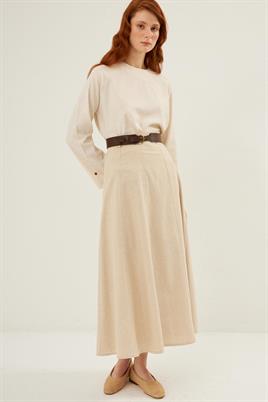 Oval Tokalı Kemer Acı kahve