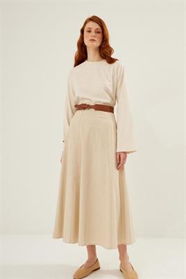 Oval Tokalı Kemer Taba