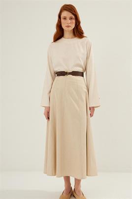 Oval Tokalı Kemer Acı kahve