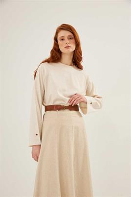 Oval Tokalı Kemer Taba