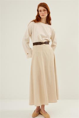 Oval Tokalı Kemer Acı kahve