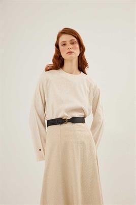 Oval Tokalı Kemer Siyah