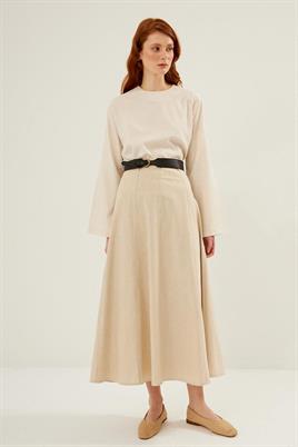 Oval Tokalı Kemer Siyah