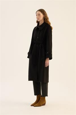 Oversize Kesim Kaban Siyah