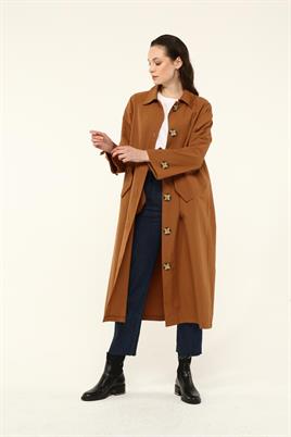 Oversize Trençkot Camel