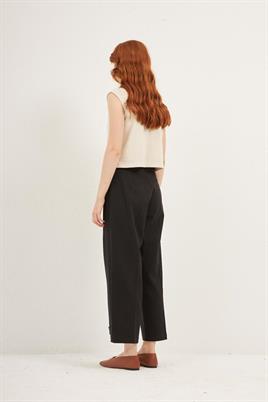 Paçası Apoletli Pantolon Antrasit