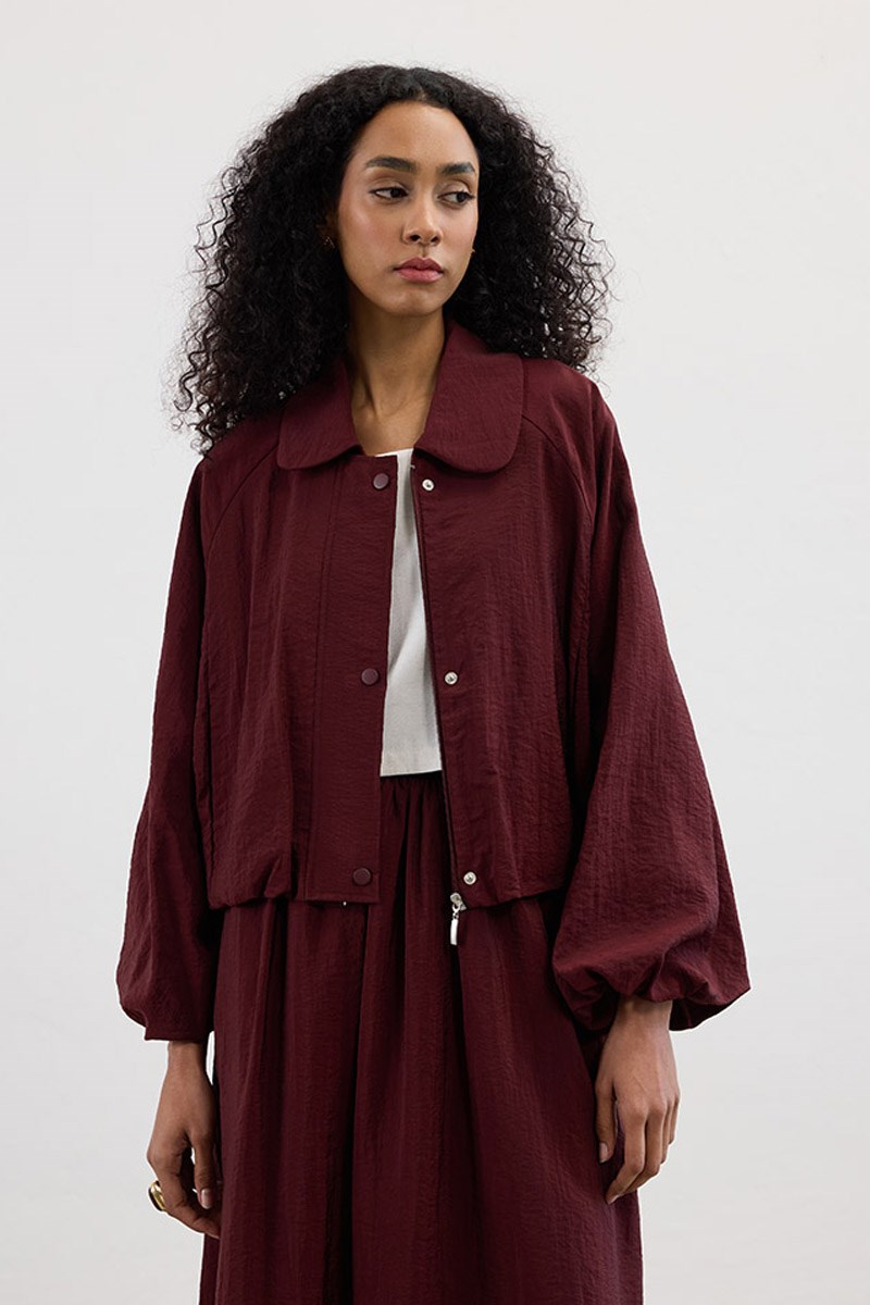 Paraşüt Bomber Ceket Bordo