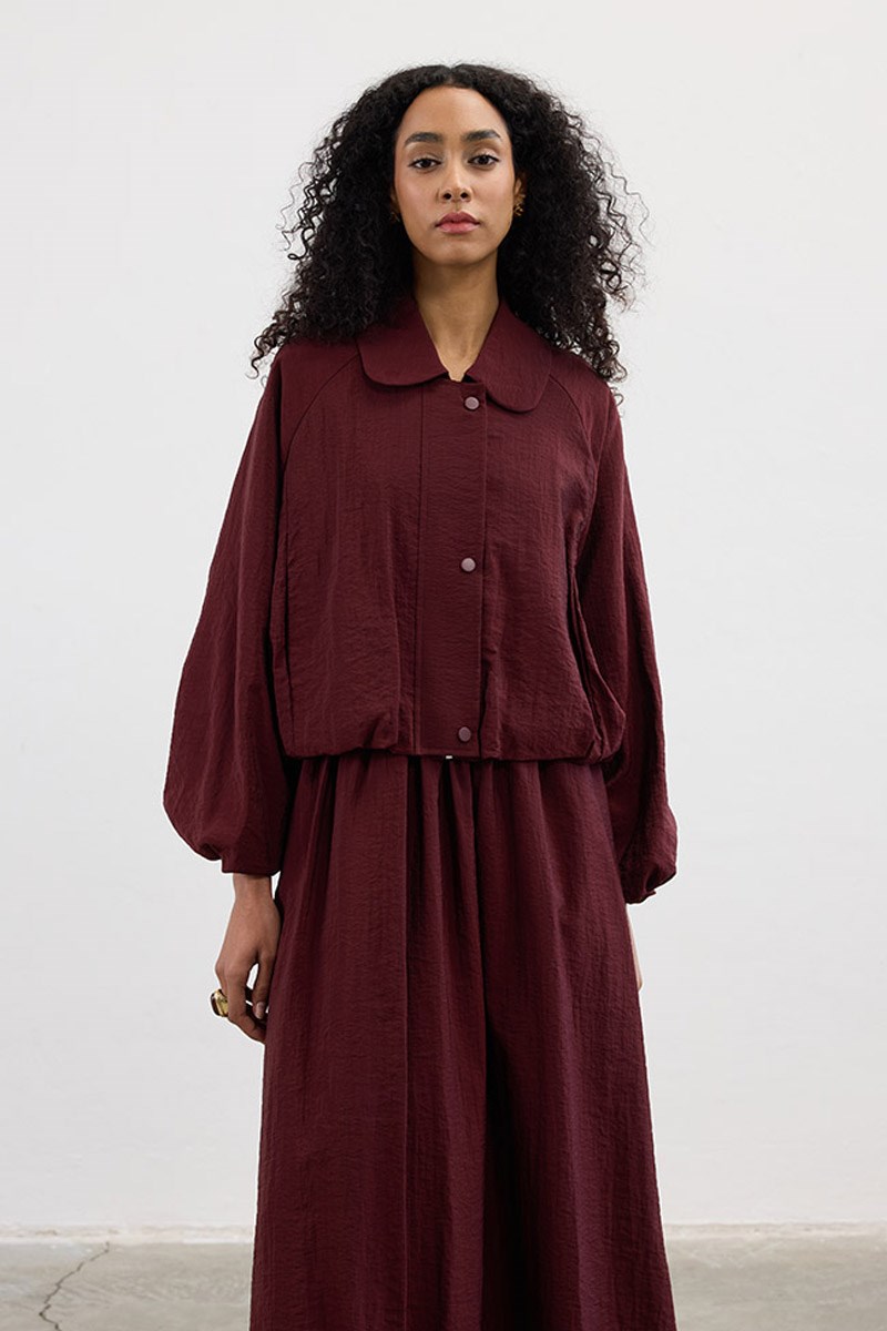 Paraşüt Bomber Ceket Bordo