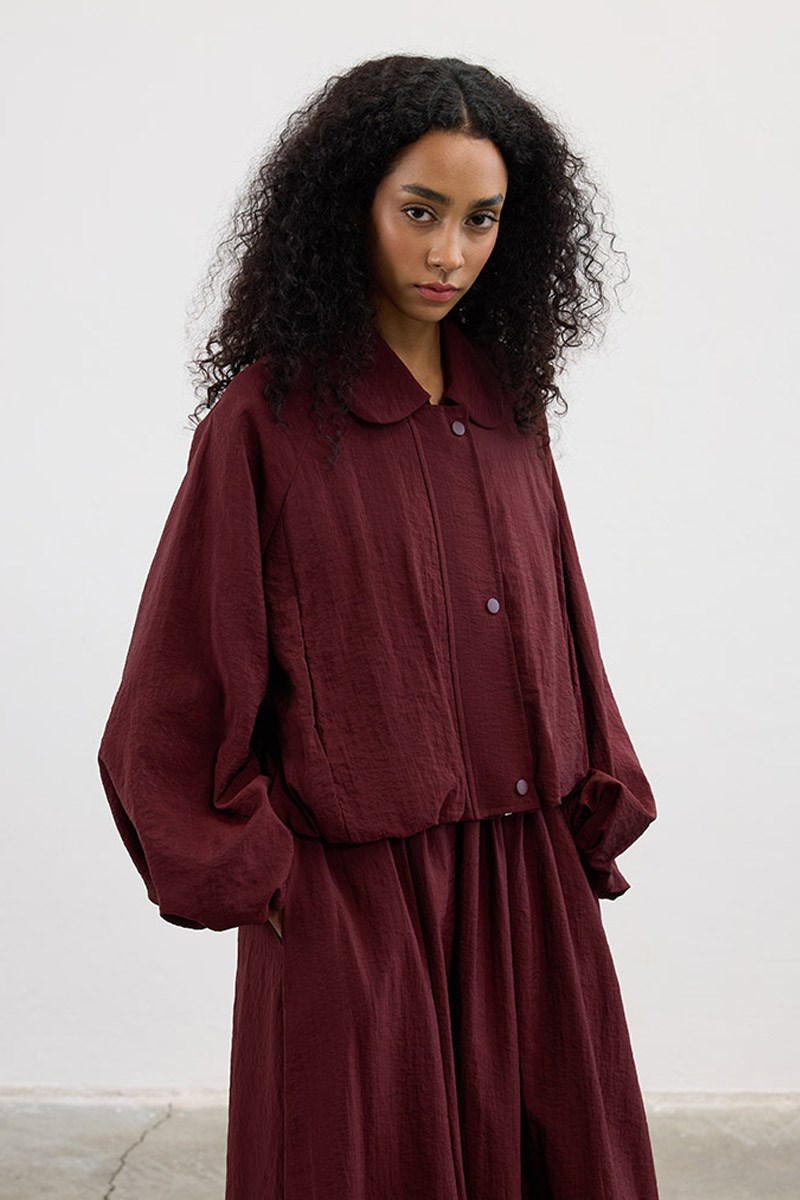 Paraşüt Bomber Ceket Bordo