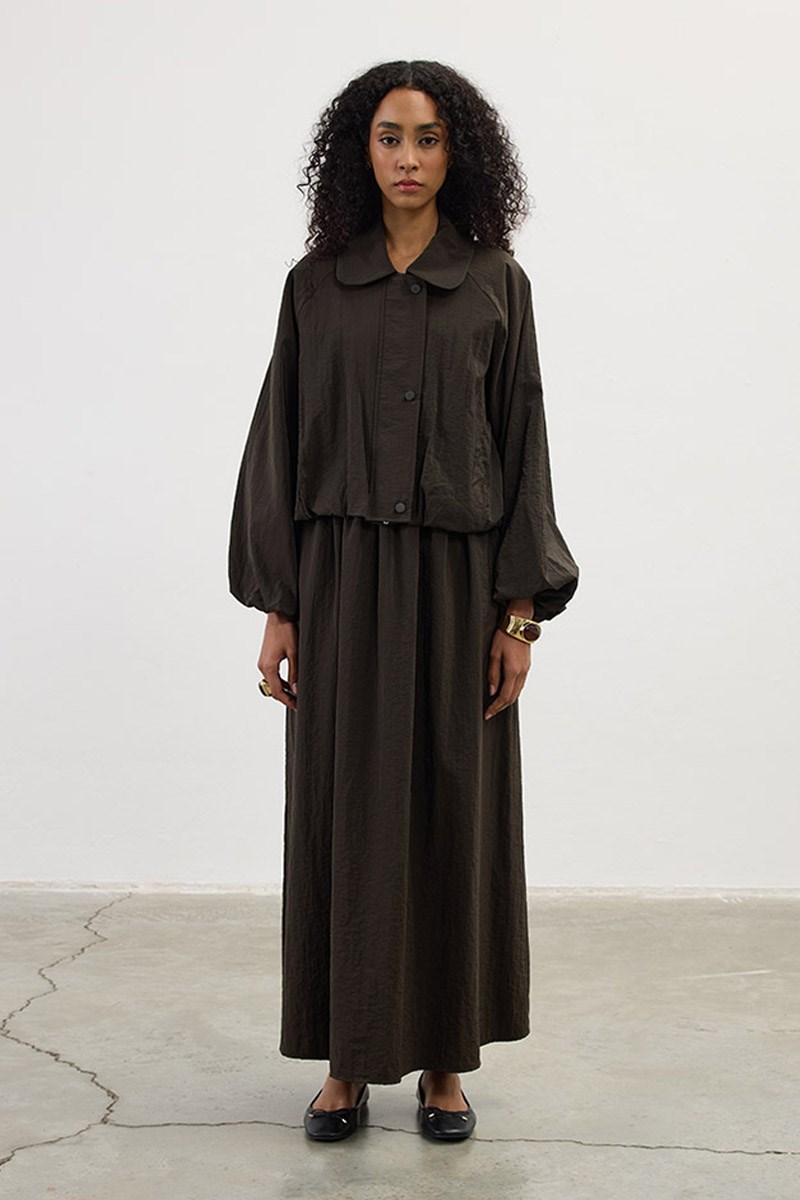 Paraşüt Bomber Ceket Koyu kahve