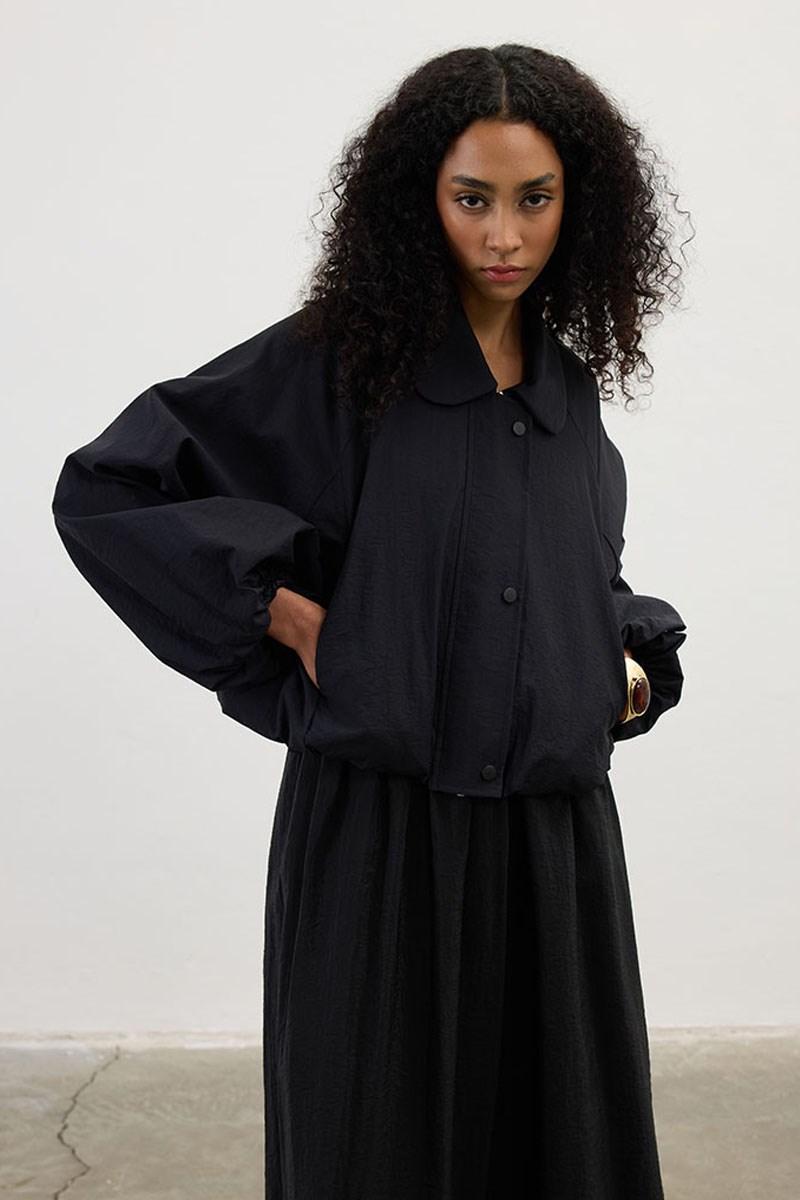 Paraşüt Bomber Ceket Siyah