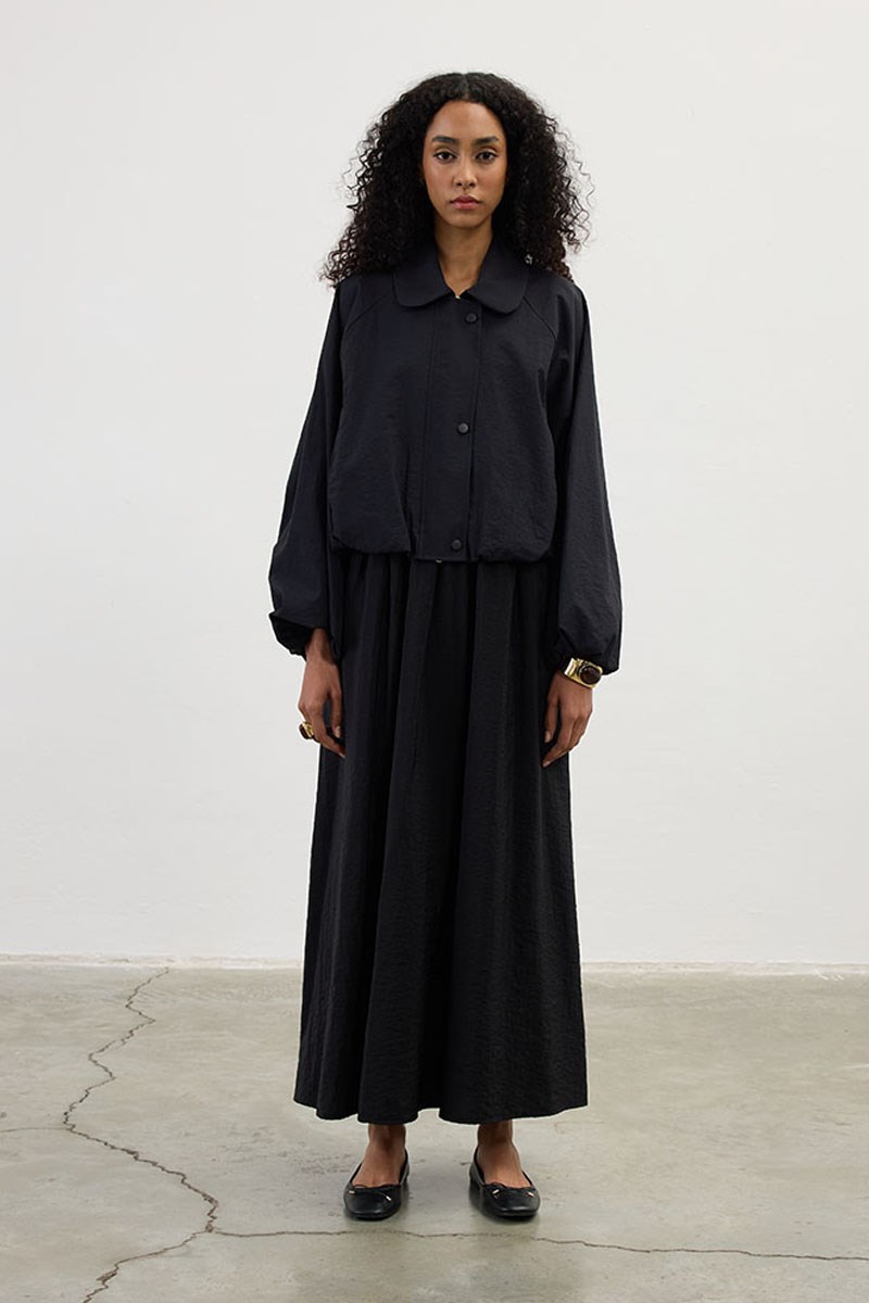 Paraşüt Bomber Ceket Siyah