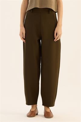 Pens Detaylı Pantolon Koyu Haki