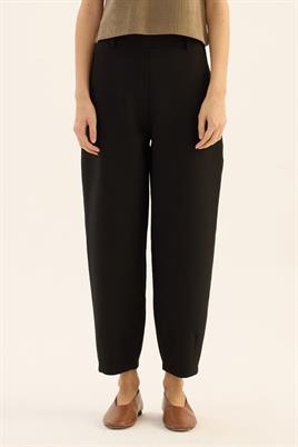 Pens Detaylı Pantolon Siyah