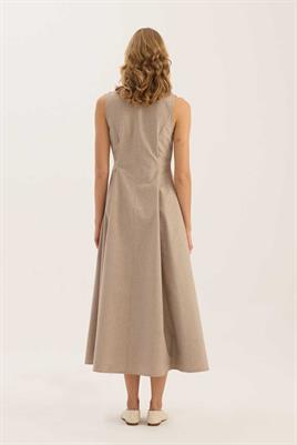 Pile Detaylı Jile Bej