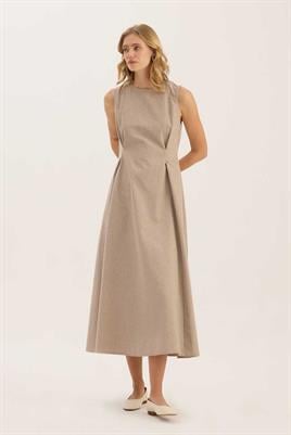 Pile Detaylı Jile Bej