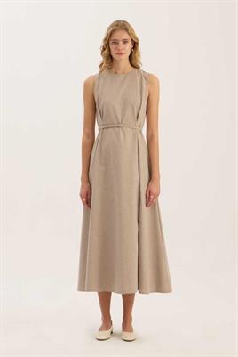 Pile Detaylı Jile Bej