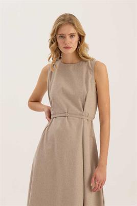 Pile Detaylı Jile Bej