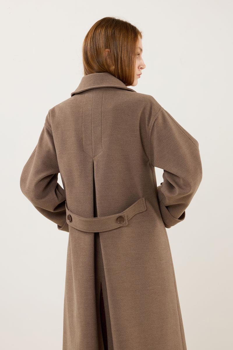 Premium Kaşe Kaban Vizon