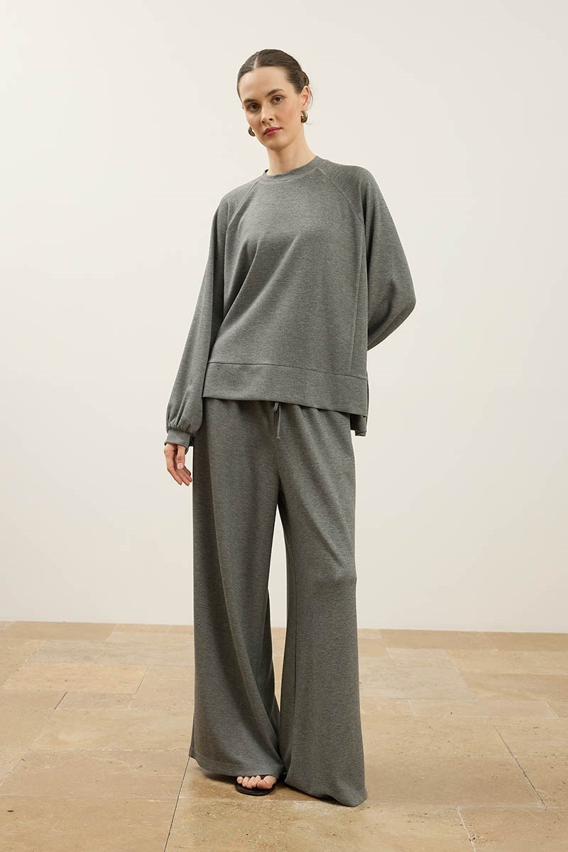 Rahat Kesim Sweatshirt Antrasit
