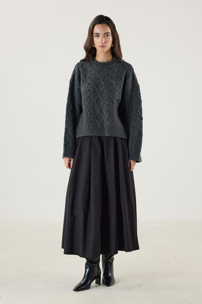 Saç Örgüsü Kazak Antrasit