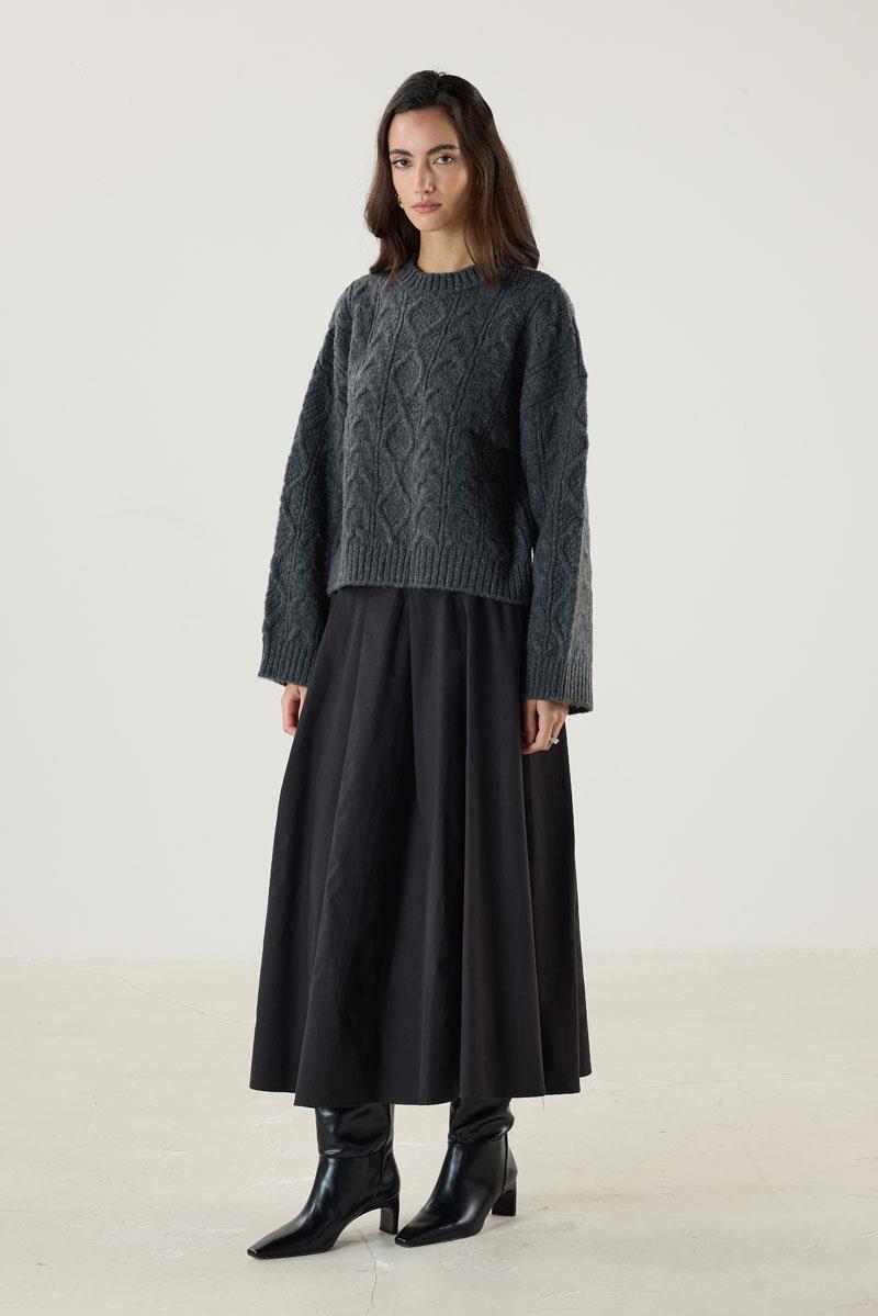 Saç Örgüsü Kazak Antrasit