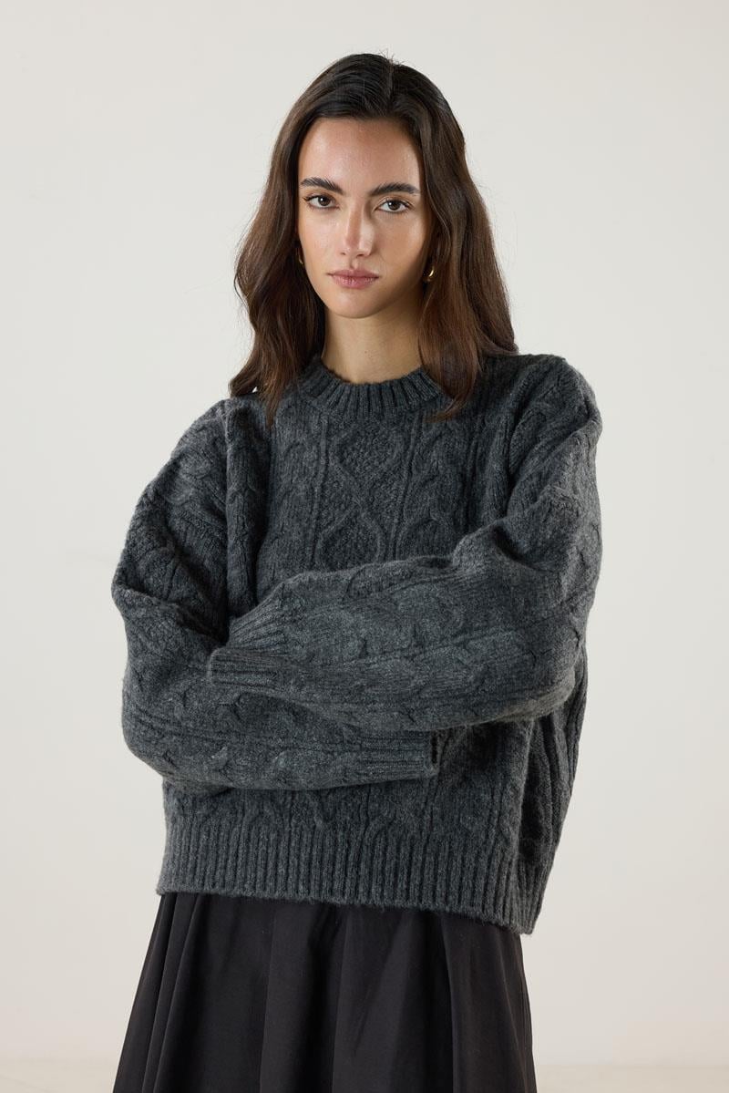 Saç Örgüsü Kazak Antrasit