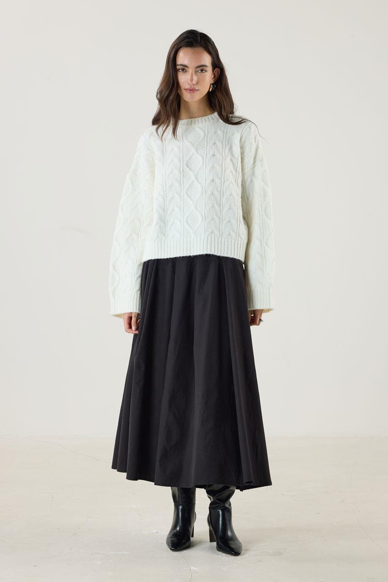 Saç Örgüsü Kazak Ekru