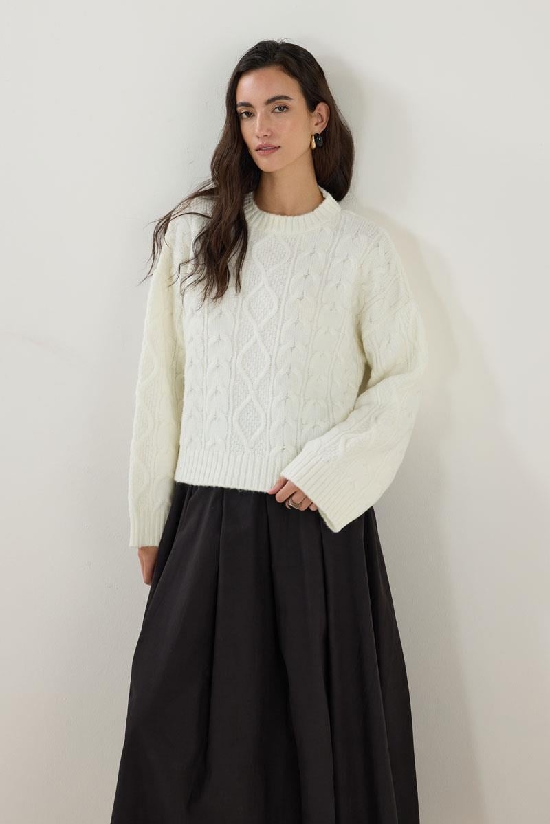 Saç Örgüsü Kazak Ekru