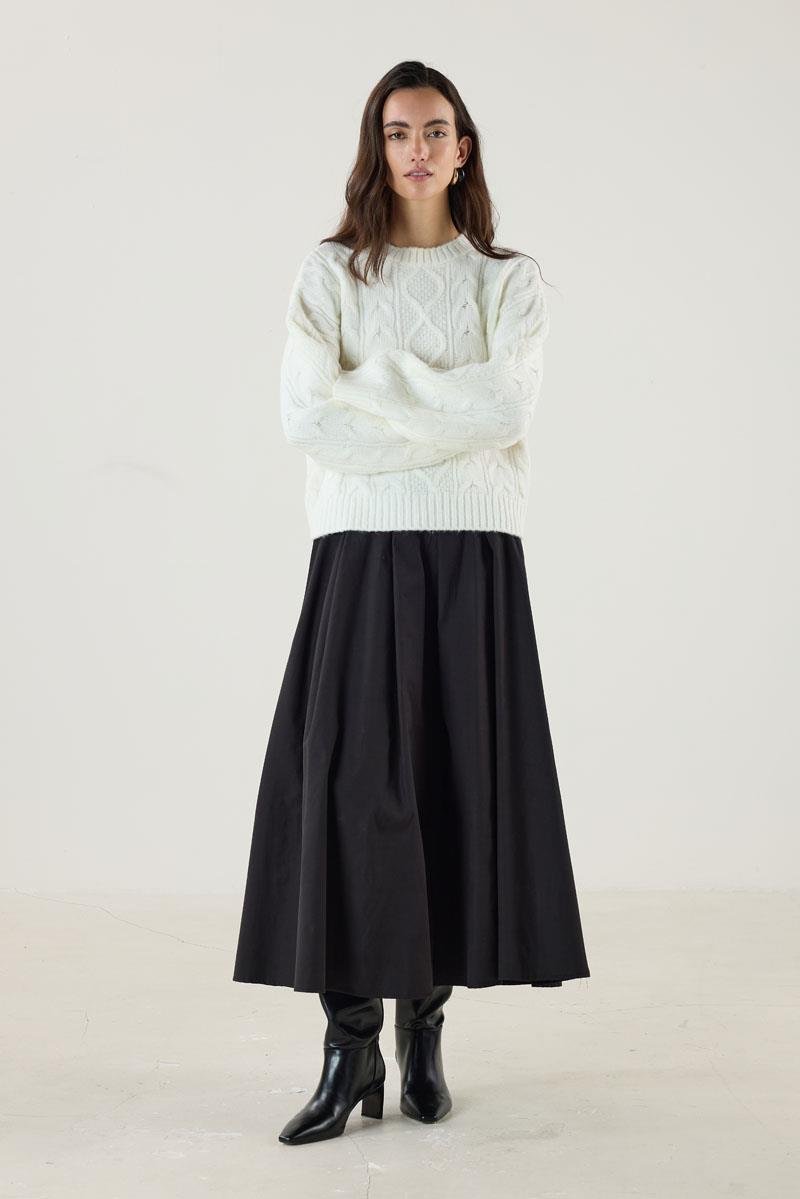 Saç Örgüsü Kazak Ekru