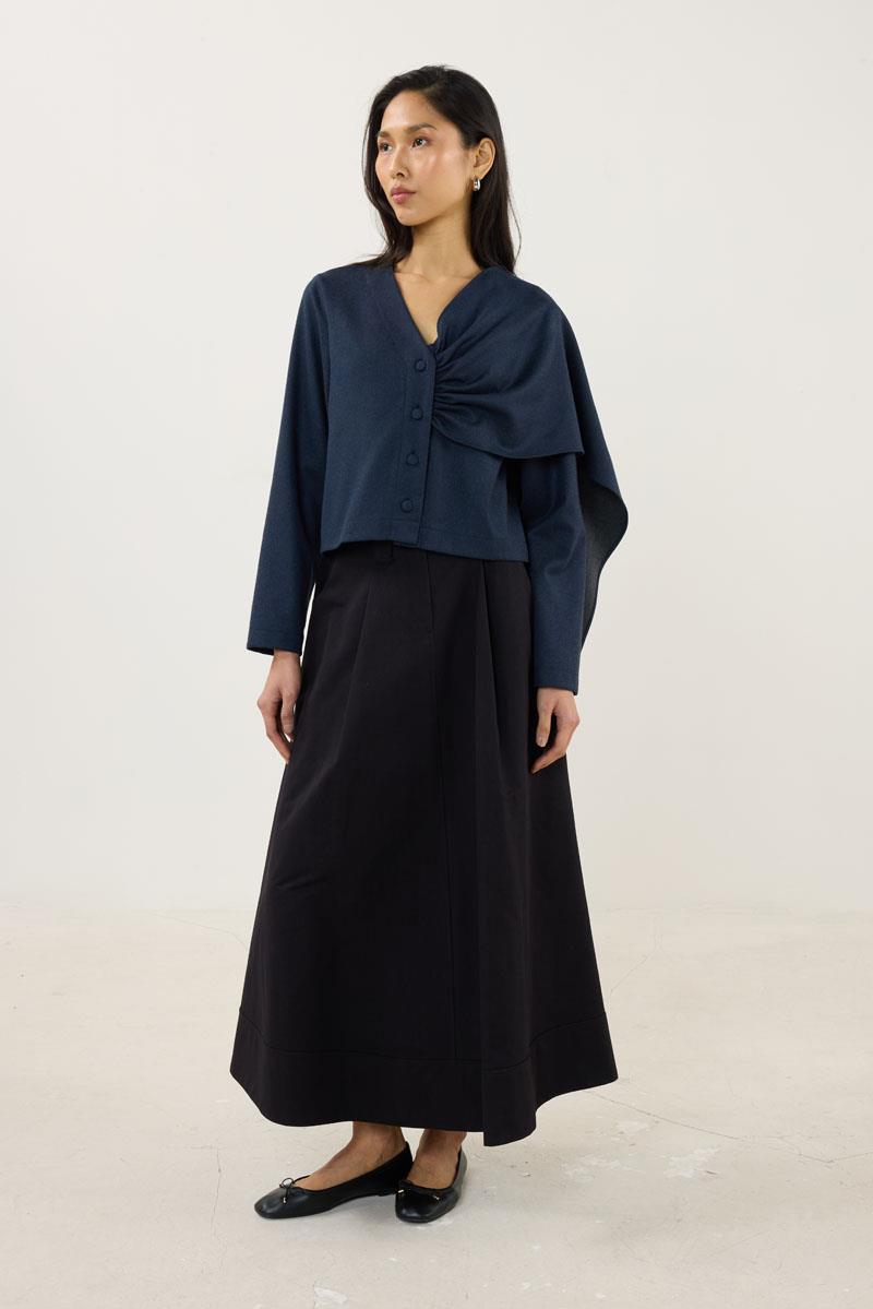 Şalı Çıkabilen Ceket Lacivert