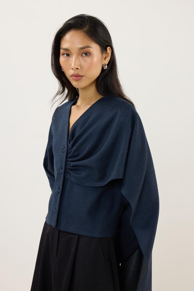 Şalı Çıkabilen Ceket Lacivert