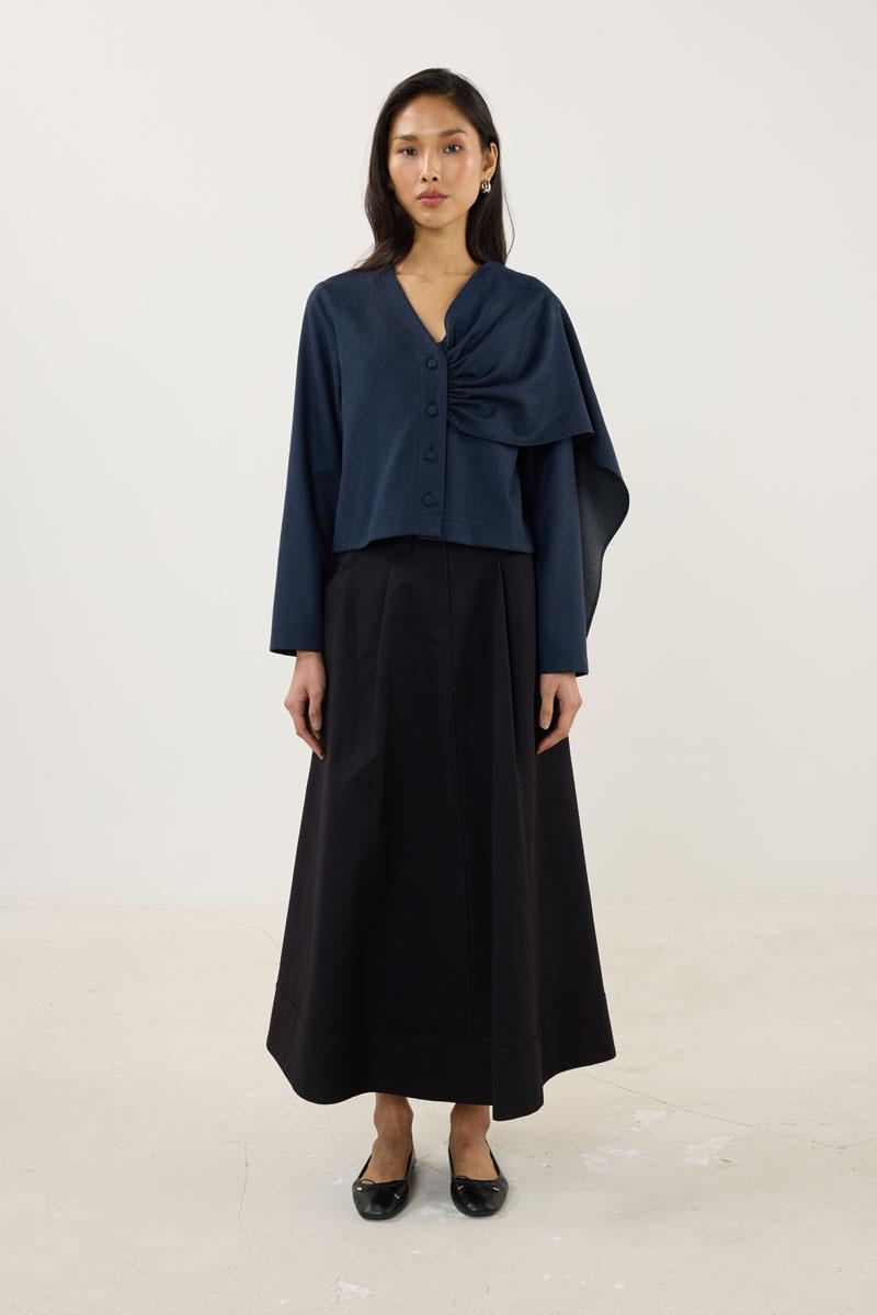 Şalı Çıkabilen Ceket Lacivert