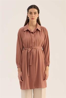 Saten Gömlek Gül kurusu