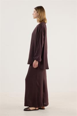 Sedef Düğmeli Bluz Bitter