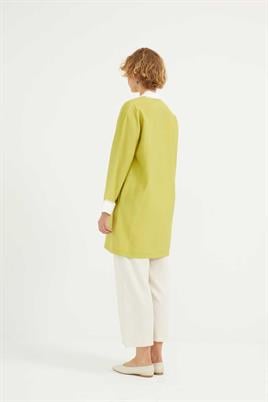 Şeritli Tunik Fıstık Yeşili