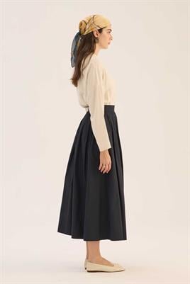 Sık Pileli Etek Lacivert
