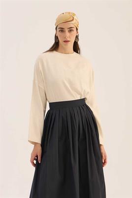 Sık Pileli Etek Lacivert