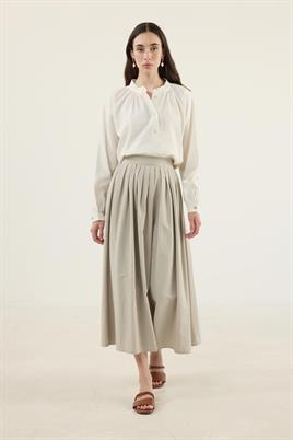 Sık Pileli Etek Taş