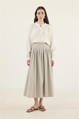 Sık Pileli Etek Taş