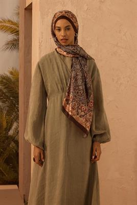 Soft Vual İpek Şal Acı kahve