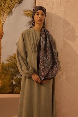 Soft Vual İpek Şal Bordo-Siyah